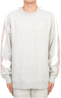J.Lindeberg Striped Crewneck Pullover Sweatshirt Grey AMJS09020-U199 J.Lindeberg Striped Crewneck Pullover Sweatshirt Grey AMJS09020-U199