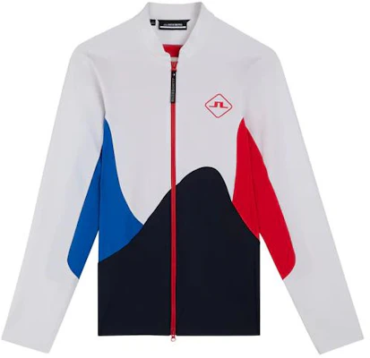J.Lindeberg Swirl Mid Layer Jaket Logo Colorblock Resleting Putih. AMJS07589-0000 Buy J.Lindeberg Swirl Mid Layer Jaket Logo Colorblock Resleting Putih. AMJS07589-0000