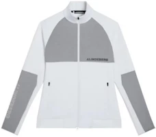 J.Lindeberg Two-Tone Zip-Up High Collar Jacket White AMJS09077-0000 J.Lindeberg Two-Tone Zip-Up High Collar Jacket White AMJS09077-0000