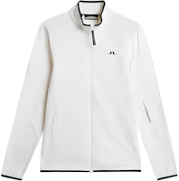 J.Lindeberg White Logo Print Paneled High-Neck Long-Sleeve Jacket AMJS11498-0000 J.Lindeberg White Logo Print Paneled High-Neck Long-Sleeve Jacket AMJS11498-0000