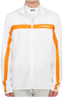 J.Lindeberg White Solid Zip-Up Stand Collar Jacket AMJS079680000 J.Lindeberg White Solid Zip-Up Stand Collar Jacket AMJS079680000