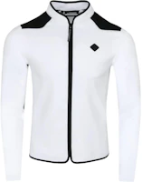 J.Lindeberg White Zip-Up Jacket with Contrasting Trim Design Long Sleeves AMJS09123-0000 J.Lindeberg White Zip-Up Jacket with Contrasting Trim Design Long Sleeves AMJS09123-0000