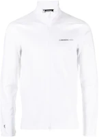 J.Lindeberg White Zip-Up Sweatshirt with Logo Print. GMJS08402 J.Lindeberg White Zip-Up Sweatshirt with Logo Print. GMJS08402