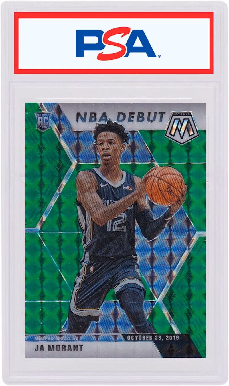 ja-morant-2019-panini-mosaic-nba-debut-rookie-green-274