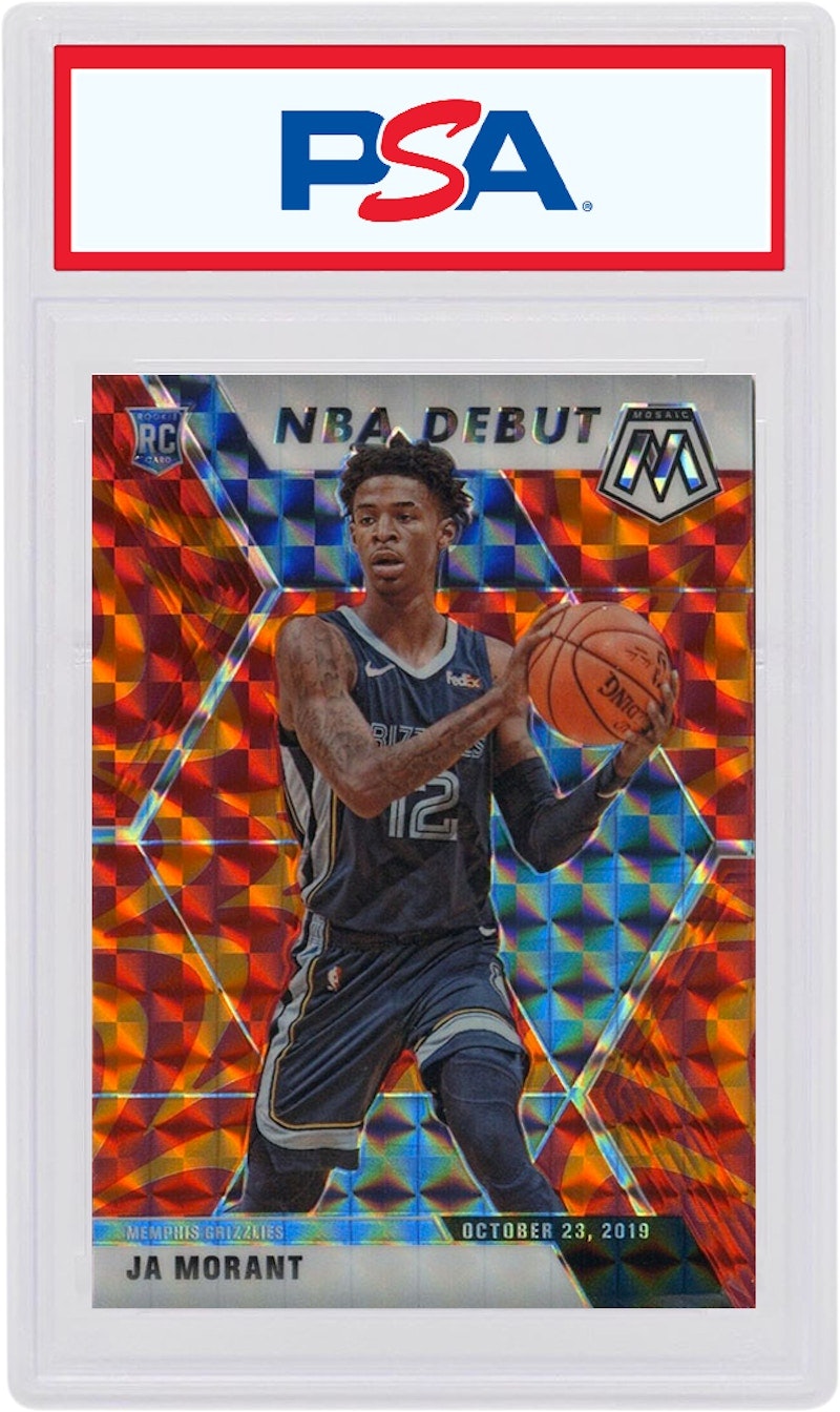 ja-morant-2019-panini-mosaic-nba-debut-rookie-reactive-orange-274