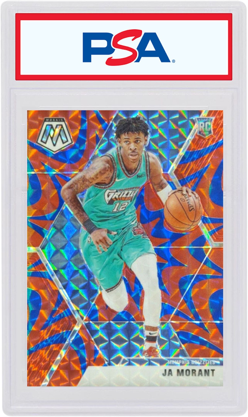 Ja Morant 2019 Panini Mosaic Rookie Reactive Blue #219
