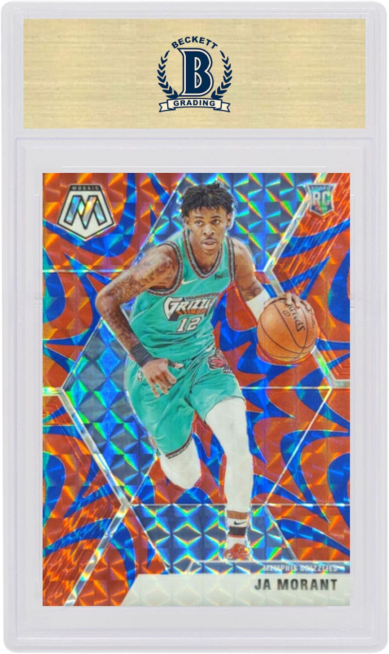 Ja Morant 2019 Panini Mosaic Rookie Reactive Blue #219 圖 2