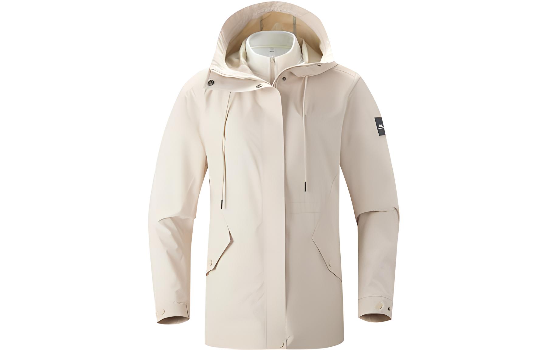 Jack Wolfskin 3-in-1 Waterproof Windproof Outdoor Jacket Black 5120411