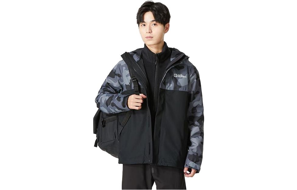 Jack Wolfskin  3-in-1 Waterproof Windproof Fleece Lined Jacket. 5121312 圖 2