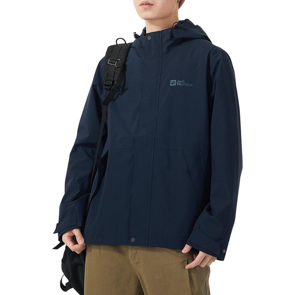 Jack Wolfskin  Blue Hooded Waterproof Windproof Breathable Jacket 5124051-1010 圖 3