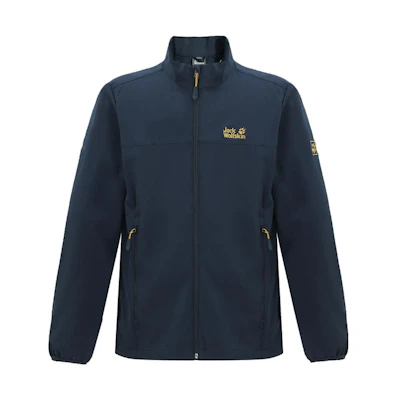 Jack Wolfskin Embroidered Logo Long-Sleeve Jacket with Stand Collar 5322111