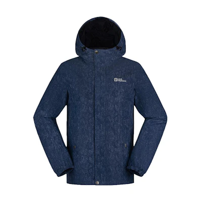Jack Wolfskin Logo Print Zipper Hoodie Jacket Long Sleeve 5322191