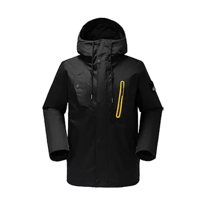 Jack Wolfskin Outdoor Windproof Fleece 3-in-1 Jacket Unisex - Black 5121171