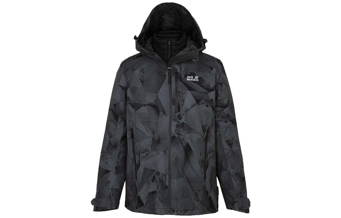Jack Wolfskin Patterned Waterproof Breathable Detachable Inner Jacket 5118596