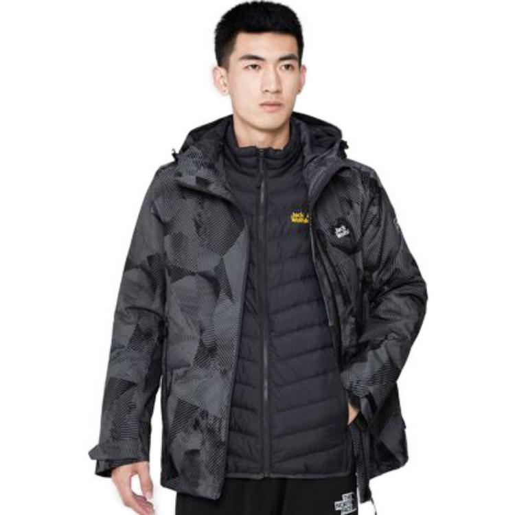 Jack Wolfskin Patterned Waterproof Breathable Detachable Inner Jacket 5118596 圖 11