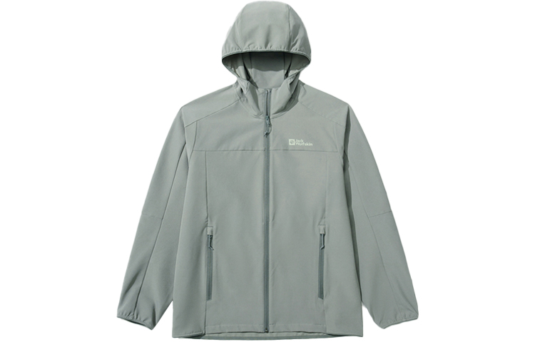 Jack Wolfskin Solid Logo Windproof Water-Resistant Outdoor Softshell Jacket 5323111