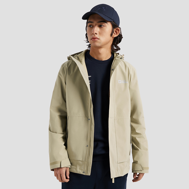 Jack Wolfskin Waterproof Windproof Outdoor Hiking Jacket with Hoodie 5123071 圖 7