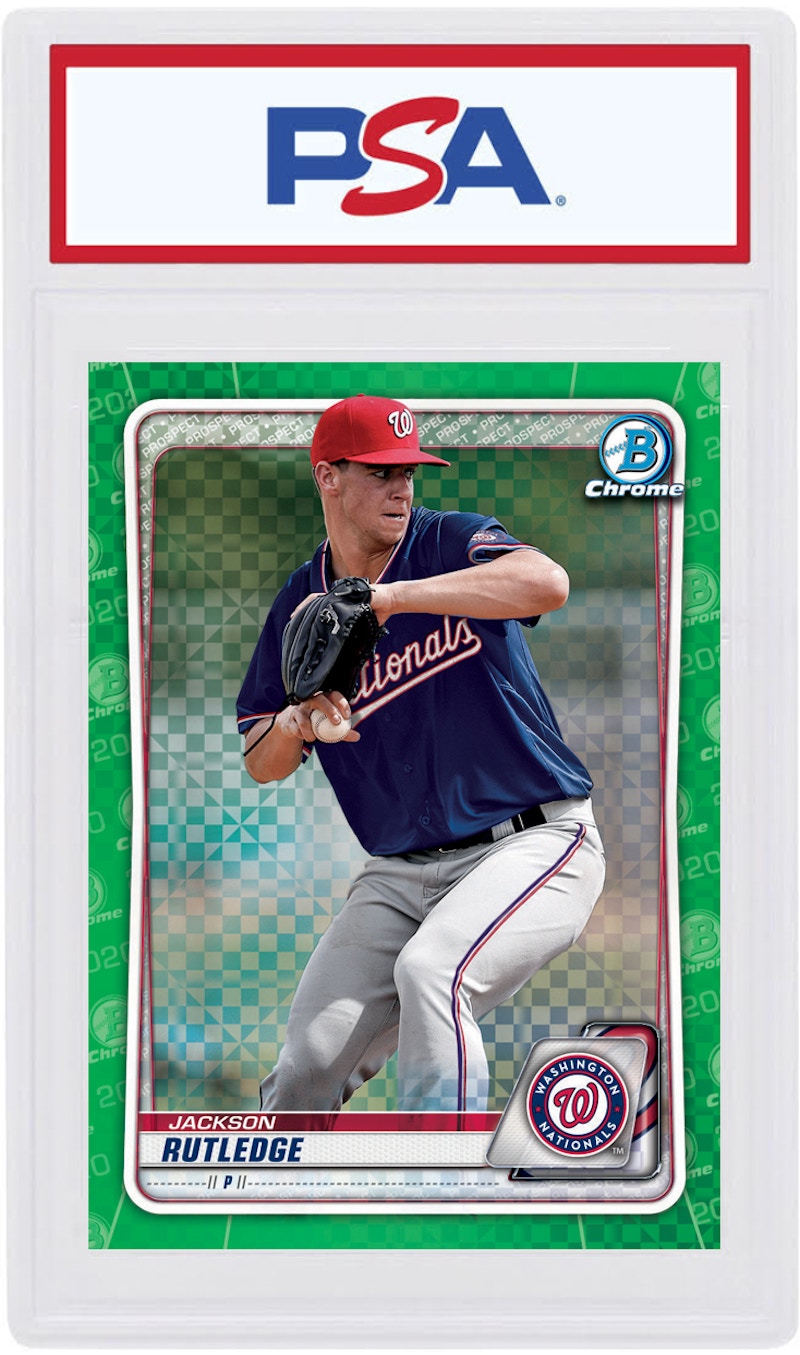 Jackson Rutledge 2020 Bowman Chrome X Green X-Fractor /31 #BCP-239