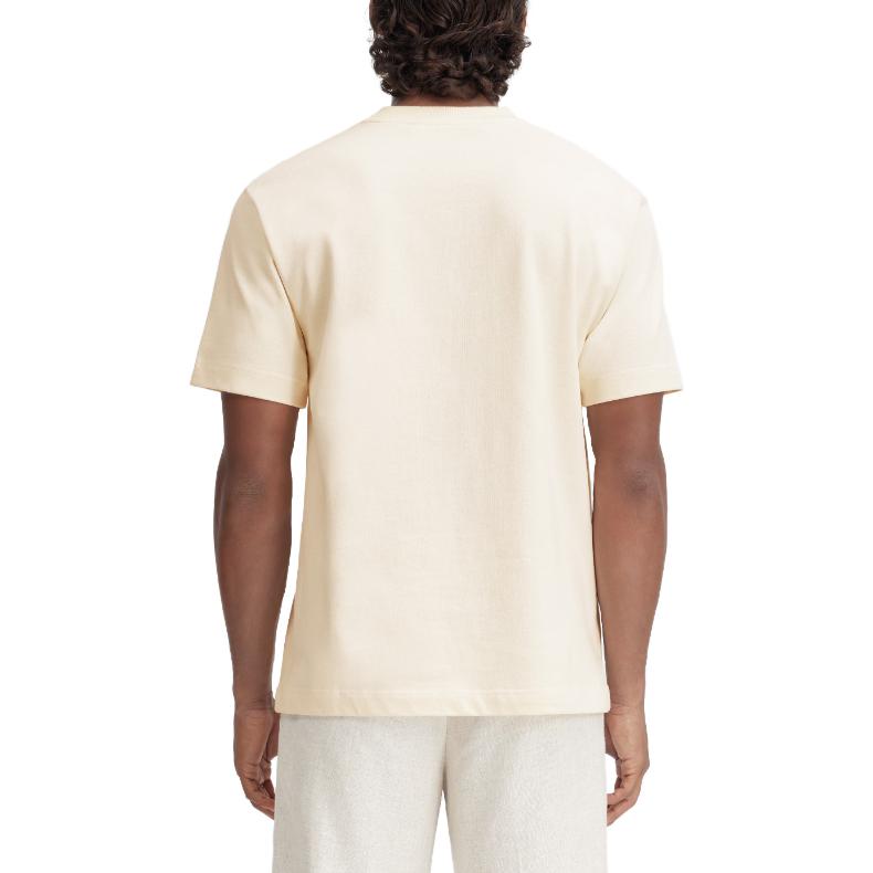 Shop ジャックムス ベージュ ショートスリーブ Tシャツ レタープリント付き. 245JS208-2125-150