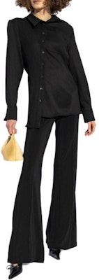 Jacquemus Black Asymmetric Long Sleeve Button-Up Shirt. 243SH0621333990 Lookbook Jacquemus Black Asymmetric Long Sleeve Button-Up Shirt. 243SH0621333990