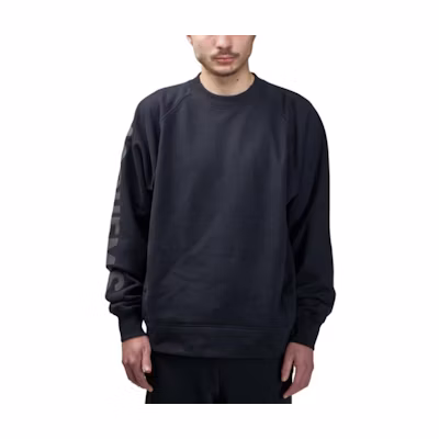 Jacquemus Black Crewneck Logo Print Long Sleeve Sweatshirt. 24E245JS2362341-990