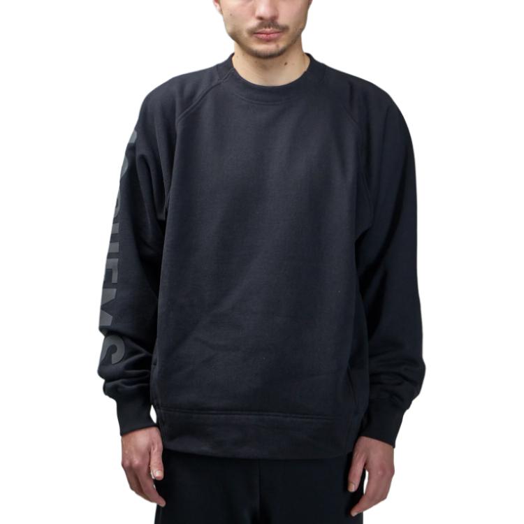 Order Jacquemus Sweatshirt Hitam Crewneck Logo Print Lengan Panjang. 24E245JS2362341-990