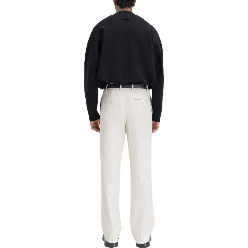 Shop Jacquemus Kardigan Rajut Slim Fit Lengan Panjang Hitam Solid V-Neck Kancing 245KN292-2359-990