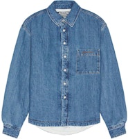 Jacquemus Blue Denim Jacket with Single-Breasted Collar and Long Sleeves. 24E245DE0341521 Jacquemus Blue Denim Jacket with Single-Breasted Collar and Long Sleeves. 24E245DE0341521