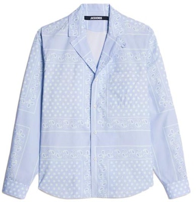 Camisa Jacquemus Azul Estampada de Manga Larga con Botones. 235SH03513563DL Order Camisa Jacquemus Azul Estampada de Manga Larga con Botones. 235SH03513563DL