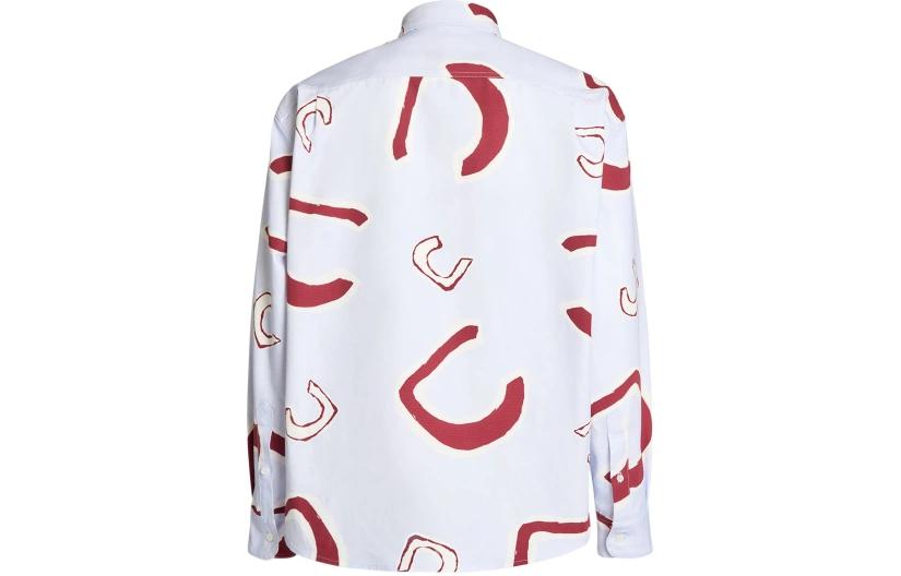 Lookbook Jacquemus Kemeja Lengan Panjang Biru Muda dengan Motif Cetak All-Over. 245SH001-1585-3CV