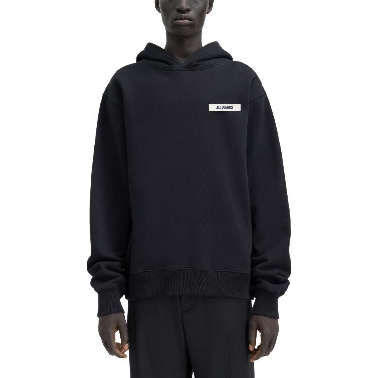 Lookbook Jacquemus  Logo Oversized Pullover Hoodie Black. 245JS247-2036-990