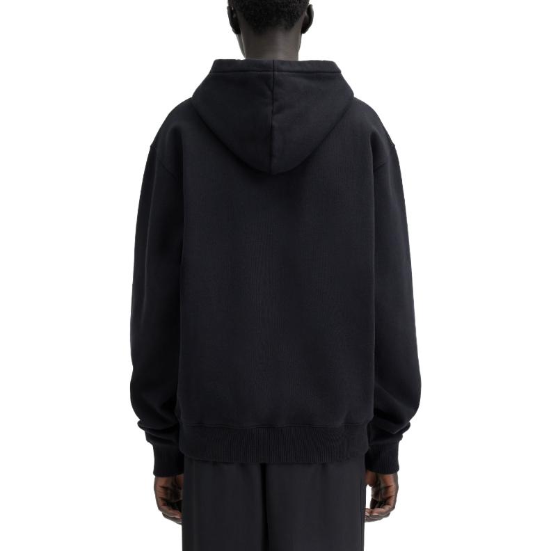 Shop Jacquemus  Logo Oversized Pullover Hoodie Black. 245JS247-2036-990
