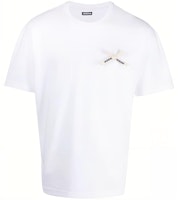 Jacquemus Short-Sleeve T-Shirt with Logo Patch Crewneck. 236JS1962003100 Jacquemus Short-Sleeve T-Shirt with Logo Patch Crewneck. 236JS1962003100