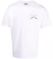 Order Jacquemus Short-Sleeve T-Shirt with Logo Patch Crewneck. 236JS1962003100