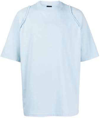 Jacquemus Camiseta Azul de Manga Corta y Cuello Redondo Unicolor 245JS1982312320 Order Jacquemus Camiseta Azul de Manga Corta y Cuello Redondo Unicolor 245JS1982312320