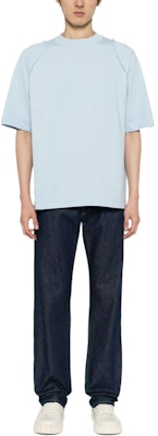 Jacquemus Camiseta Azul de Manga Corta y Cuello Redondo Unicolor 245JS1982312320 Lookbook Jacquemus Camiseta Azul de Manga Corta y Cuello Redondo Unicolor 245JS1982312320