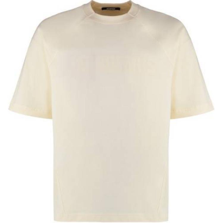 Order Jacquemus Kaos Pendek Raglan Crewneck Warna Beige Solid 24H245JS212-130