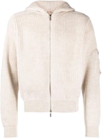 Jacquemus Solid Color Zip Drawstring Hoodie Knit Beige. 236KN261-2315-150 Jacquemus Solid Color Zip Drawstring Hoodie Knit Beige. 236KN261-2315-150