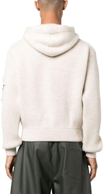 Jacquemus Hoodie Beige Warna Solid Zip & Drawstring Knit. 236KN261-2315-150 Shop Jacquemus Hoodie Beige Warna Solid Zip & Drawstring Knit. 236KN261-2315-150