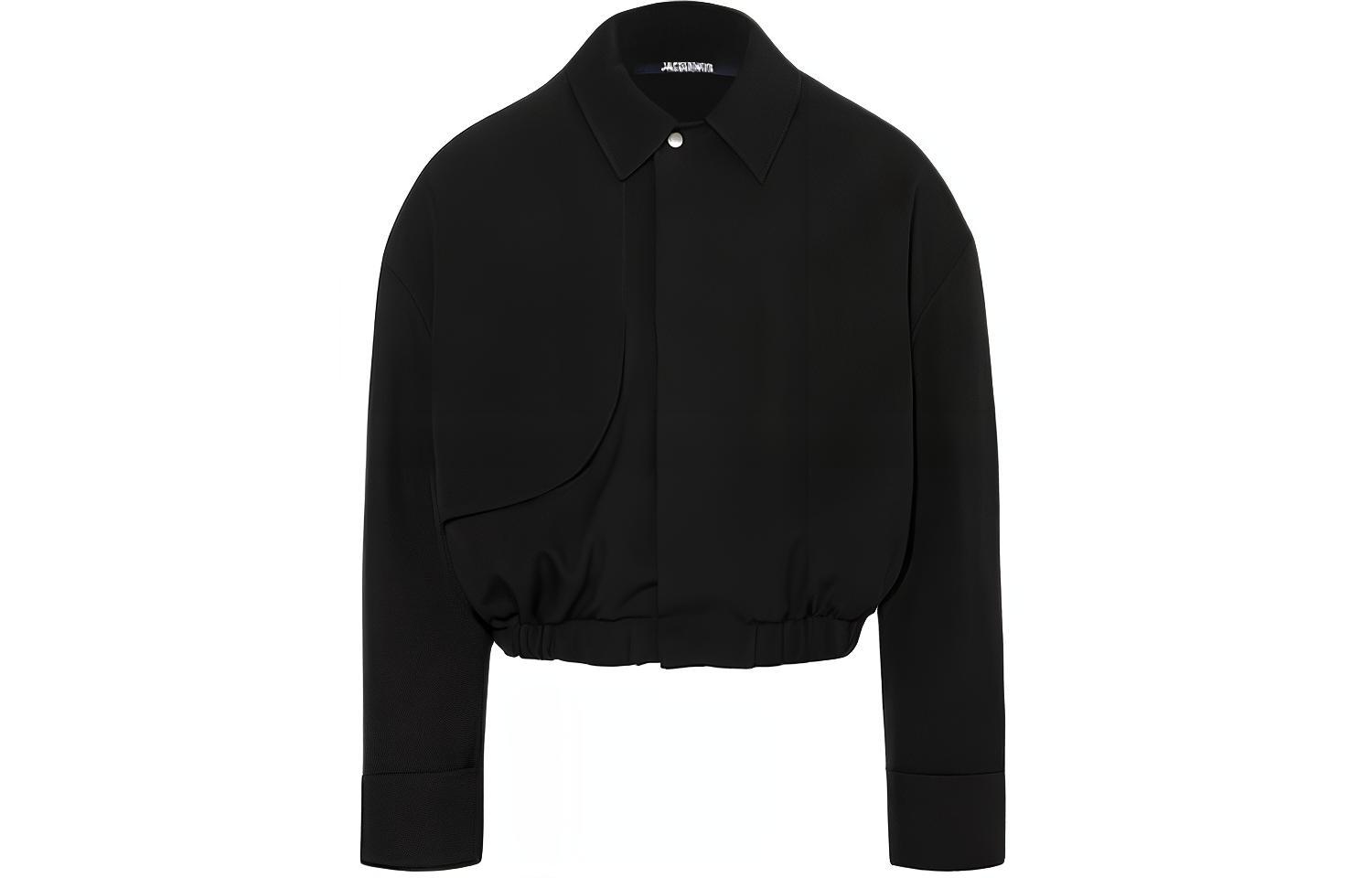 Jacquemus Black Solid Color Long Sleeve Button-Up Jacket 245SH072-1534-990
