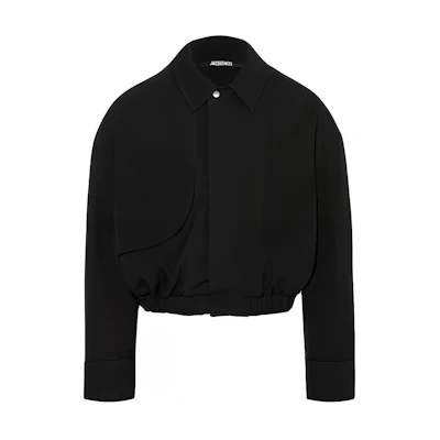 Jacquemus Black Solid Color Long Sleeve Button-Up Jacket 245SH072-1534-990