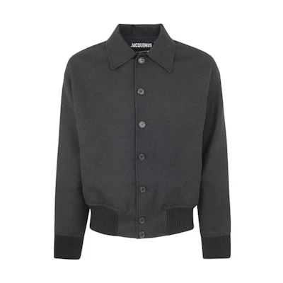 Jacquemus Black Solid Single-Breasted Long-Sleeve Jacket 23H236BL0421458-990