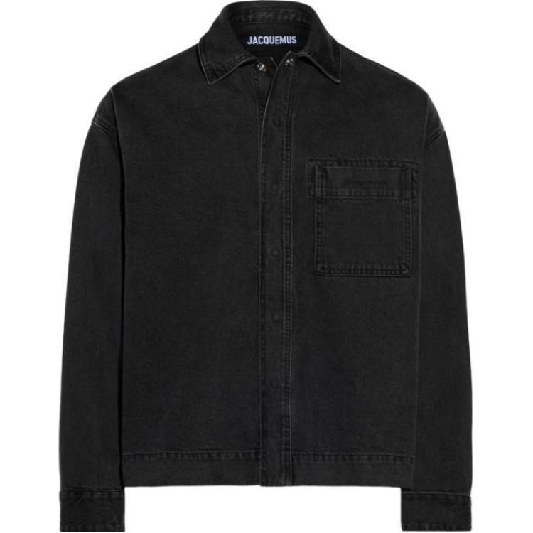 Jacquemus Black Solid Single-Breasted Loose Long-Sleeve Jacket 246DE033-1523-990