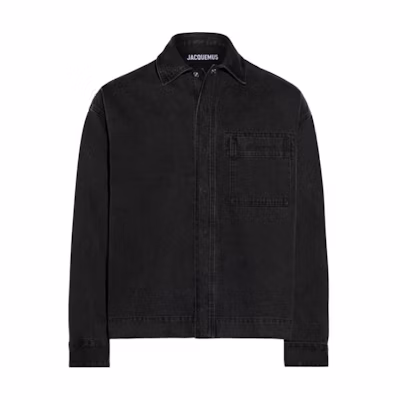 Jacquemus Black Solid Single-Breasted Loose Long-Sleeve Jacket 246DE033-1523-990