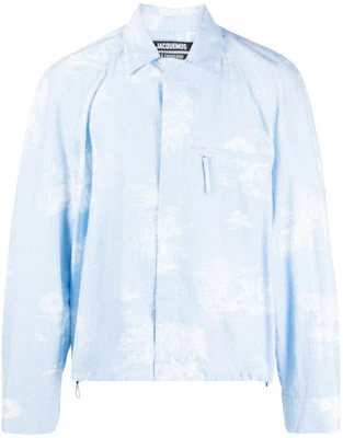 Jacquemus 藍色滿版印花修身翻領外套 23H236SH0591499 Buy Jacquemus 藍色滿版印花修身翻領外套 23H236SH0591499