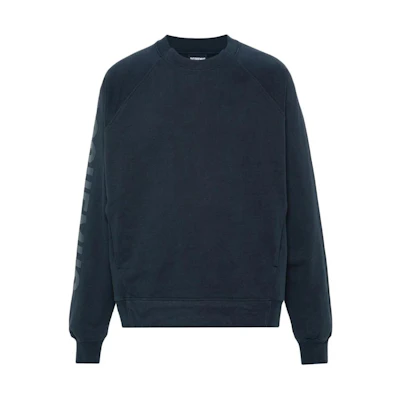 Jacquemus Blue Crewneck Sweatshirt with Letter Print 245JS2362341392