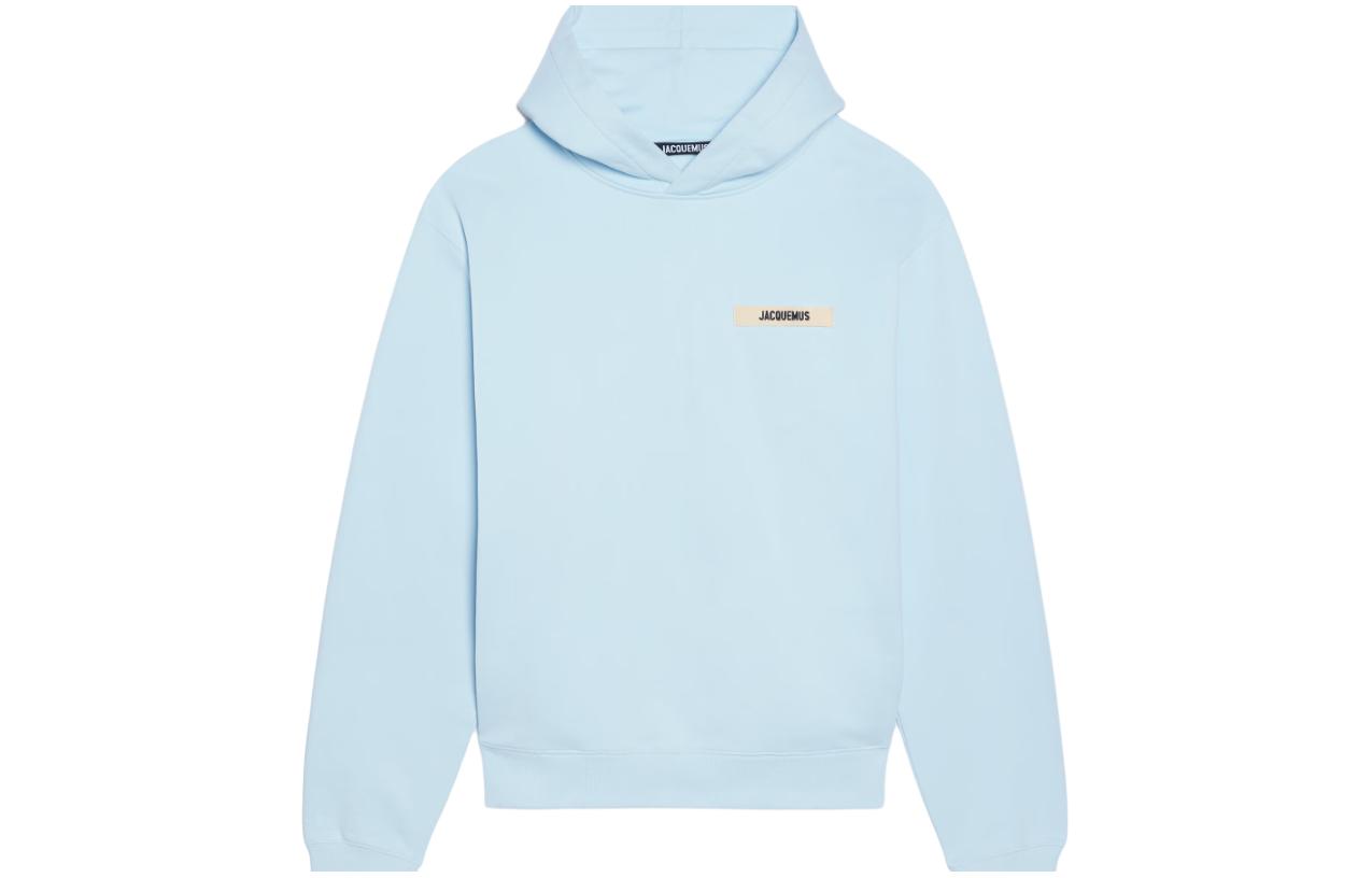 Jacquemus Blue Letter Print Hoodie Long Sleeve 245JS247-2036-320