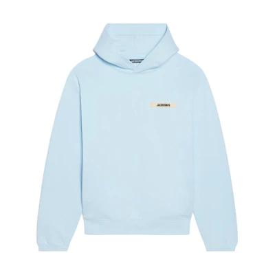 Jacquemus Blue Letter Print Hoodie Long Sleeve 245JS247-2036-320