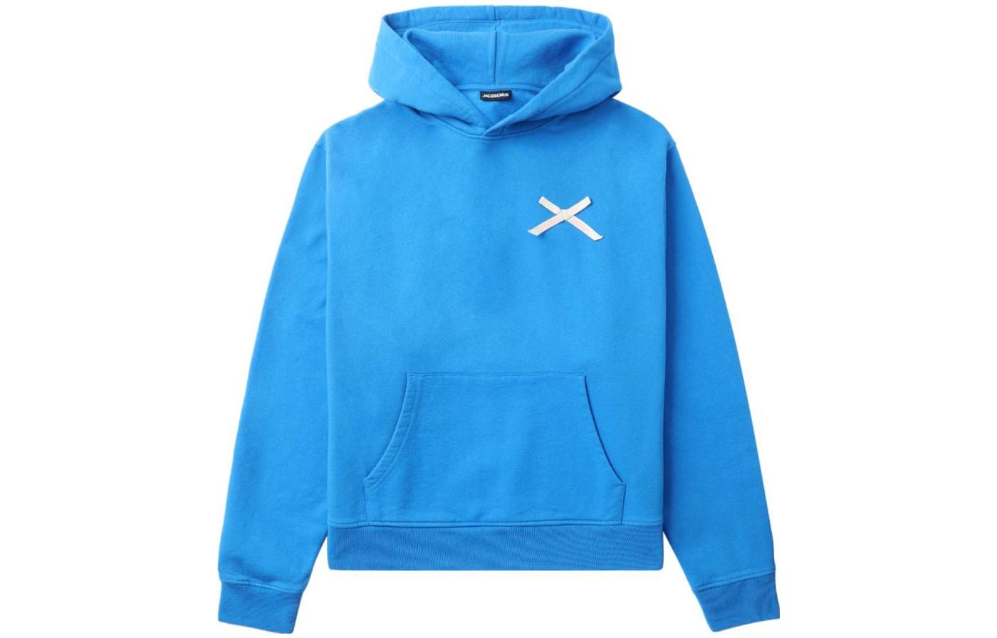 Jacquemus Blue Pattern Print Hoodie 23H236JS1912-341