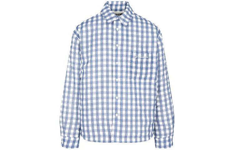 Jacquemus Blue Plaid Single-Breasted Long-Sleeve Jacket 22E216SH104-10053AP
